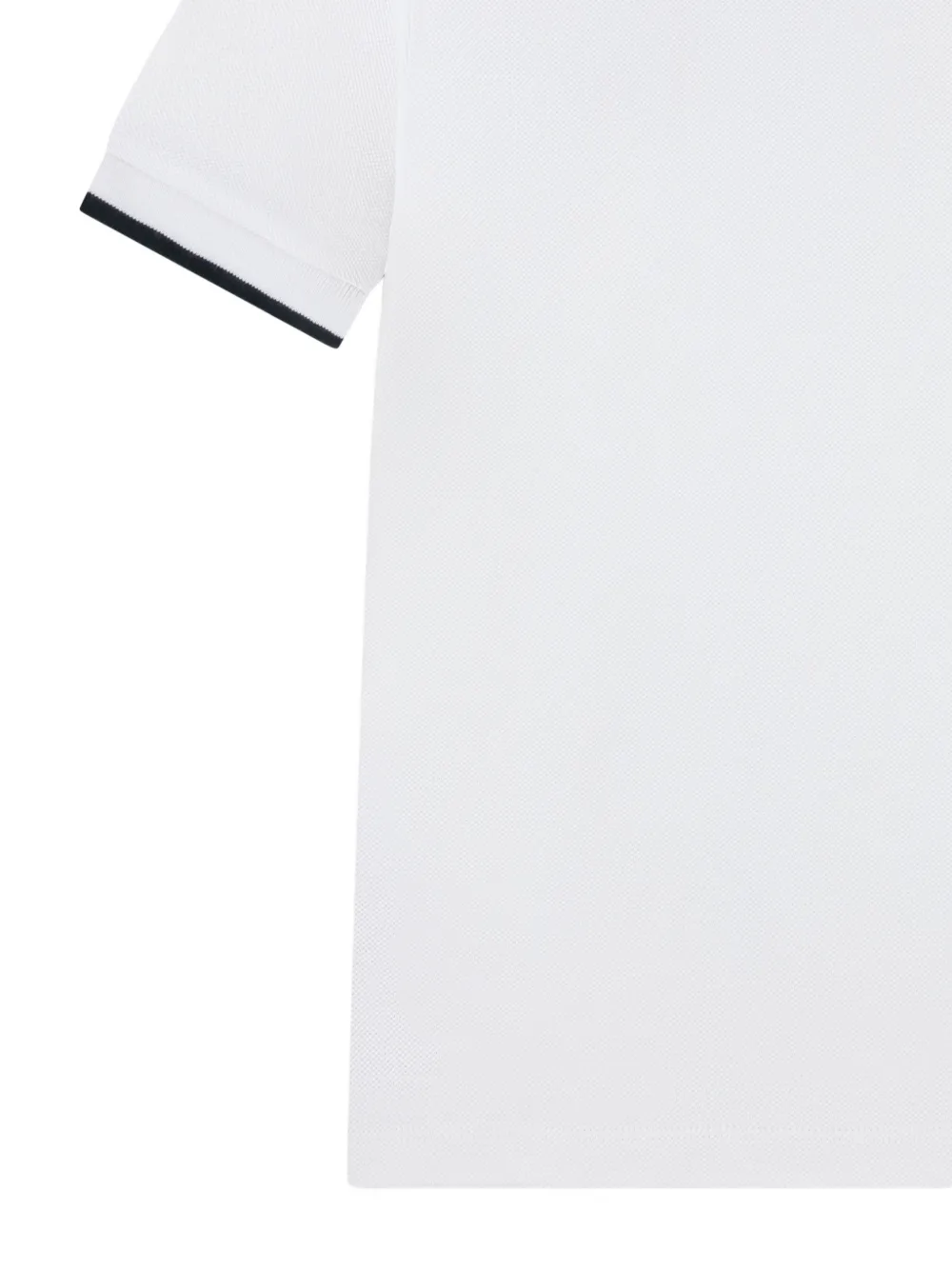 Lacoste Kids logo-patch tipped polo shirt Wit