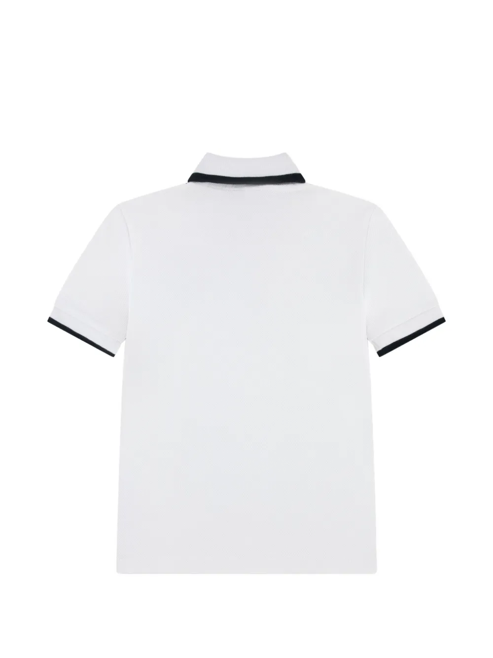 Lacoste Kids logo-patch tipped polo shirt Wit