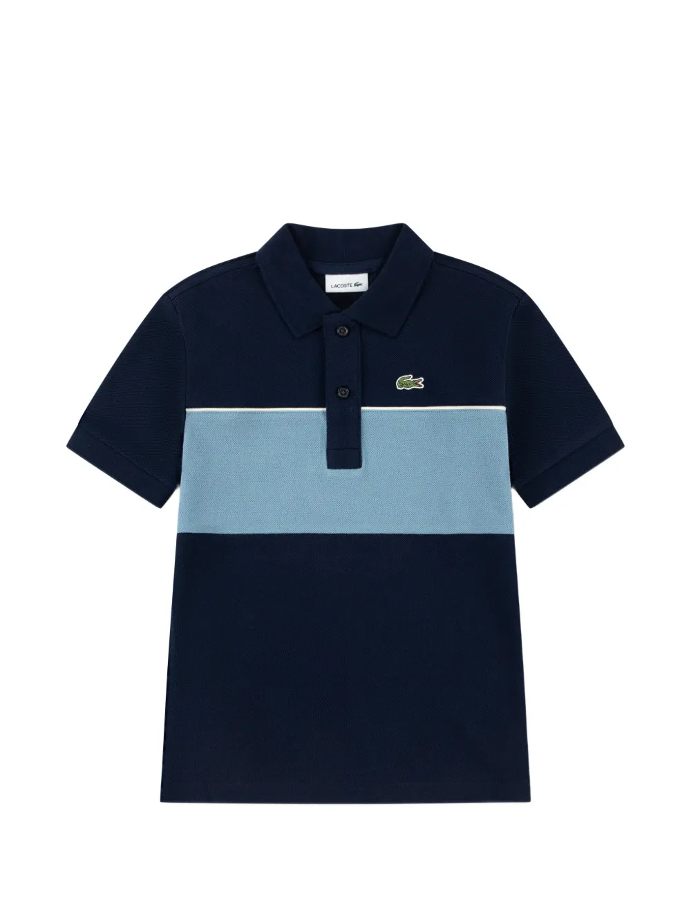 Lacoste Kids Poloshirt met colourblocking Blauw