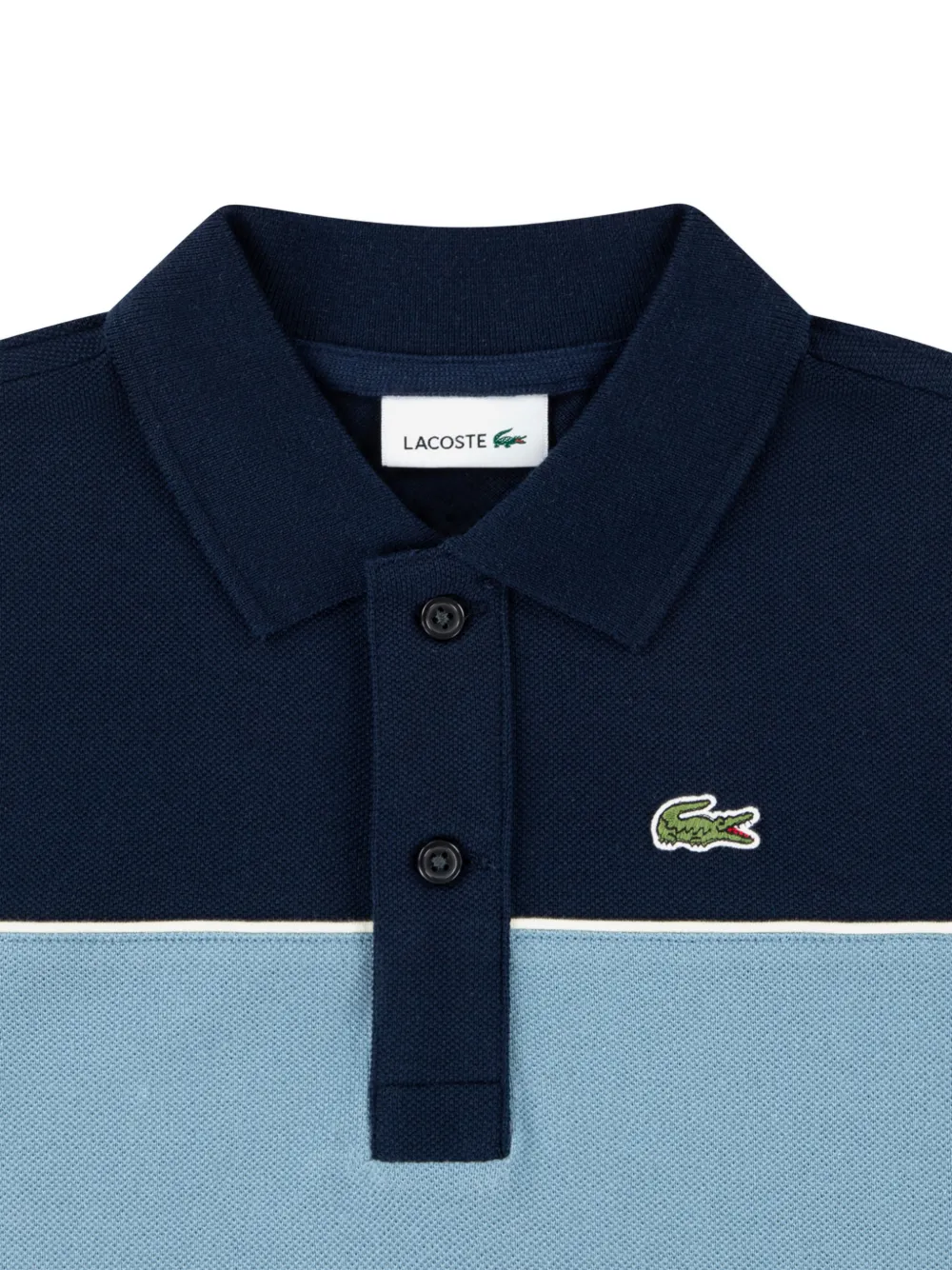 Lacoste Kids Poloshirt met colourblocking Blauw