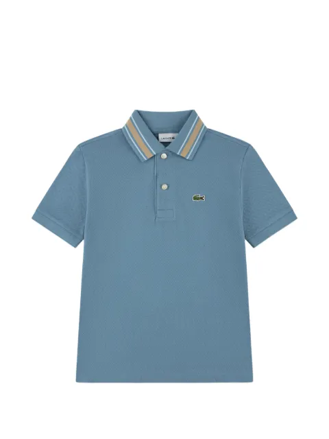 Lacoste Kids playera tipo polo con parche del logo