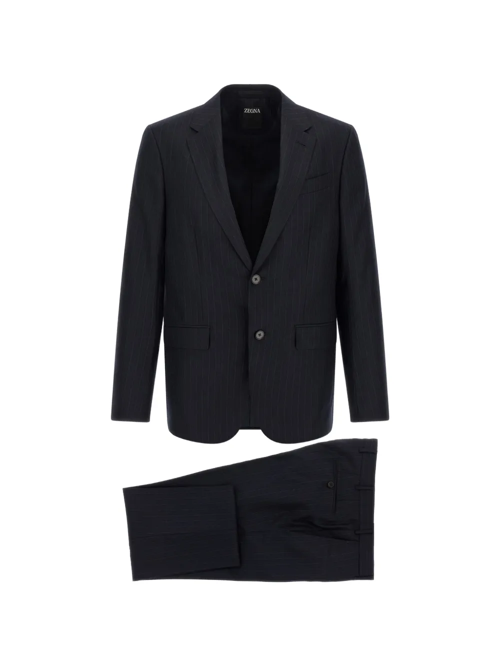 Zegna pinstriped suit - Blu