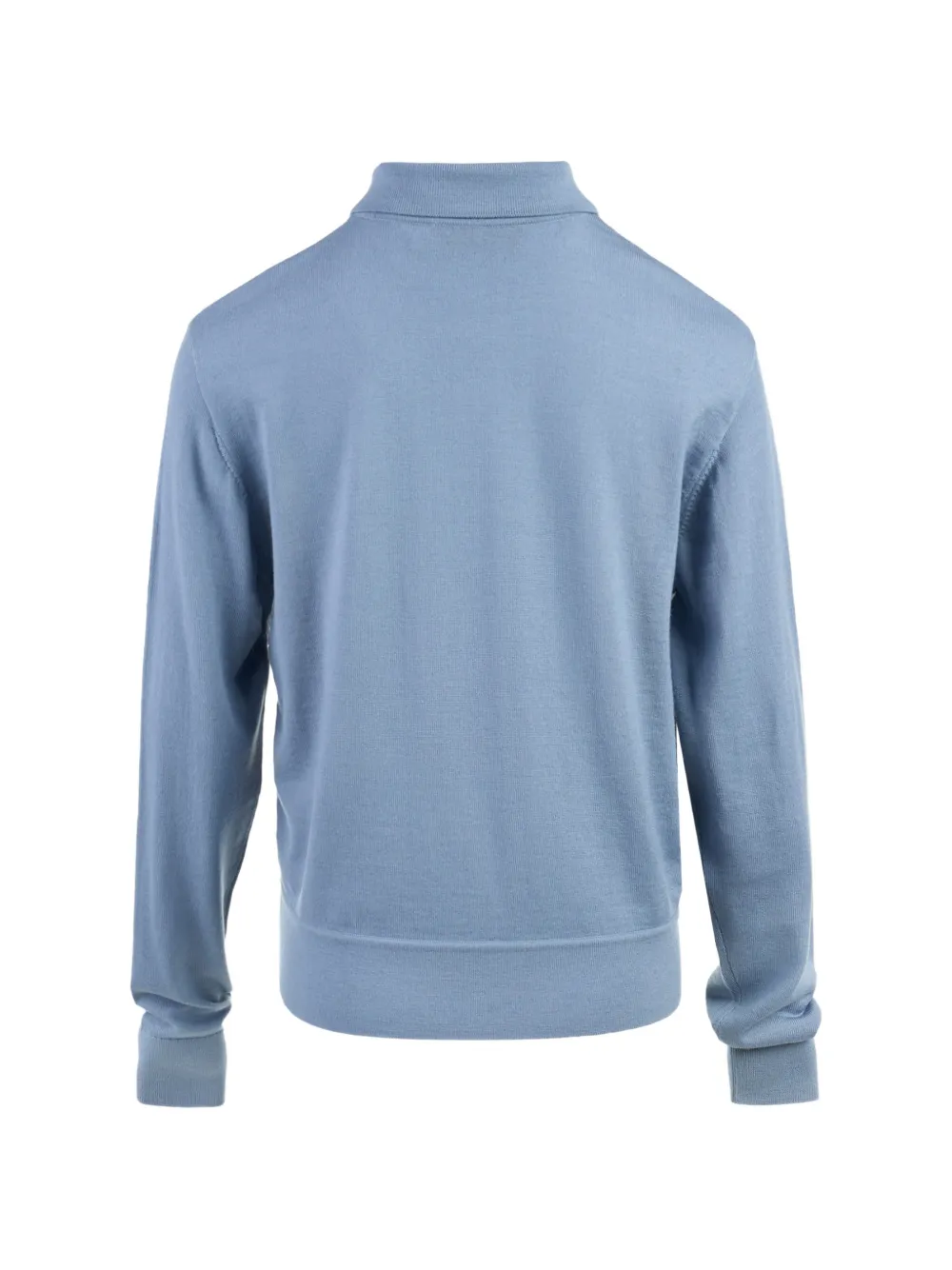 ZIMMERMANN Valiant printed silk polo top Blauw