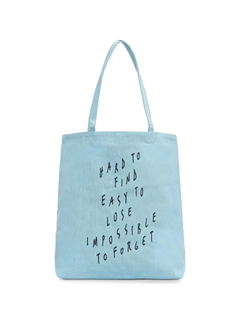 Karl Lagerfeld Jeans Pietro Terzini slogan-print canvas tote bag