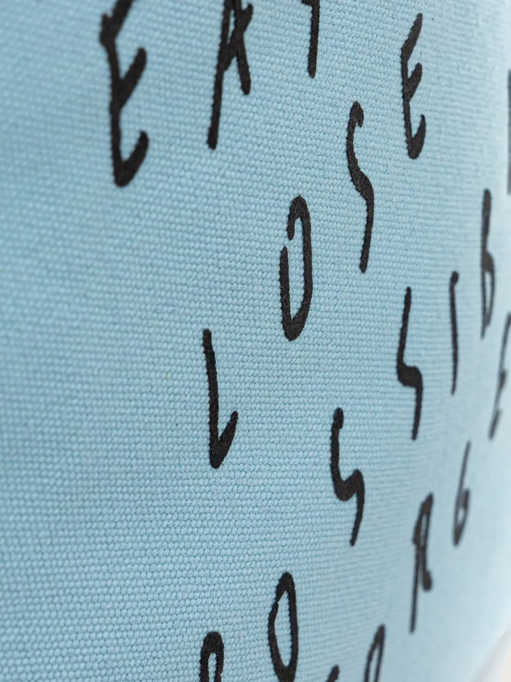 Karl Lagerfeld Jeans Pietro Terzini canvas shopper met tekst-print Blauw