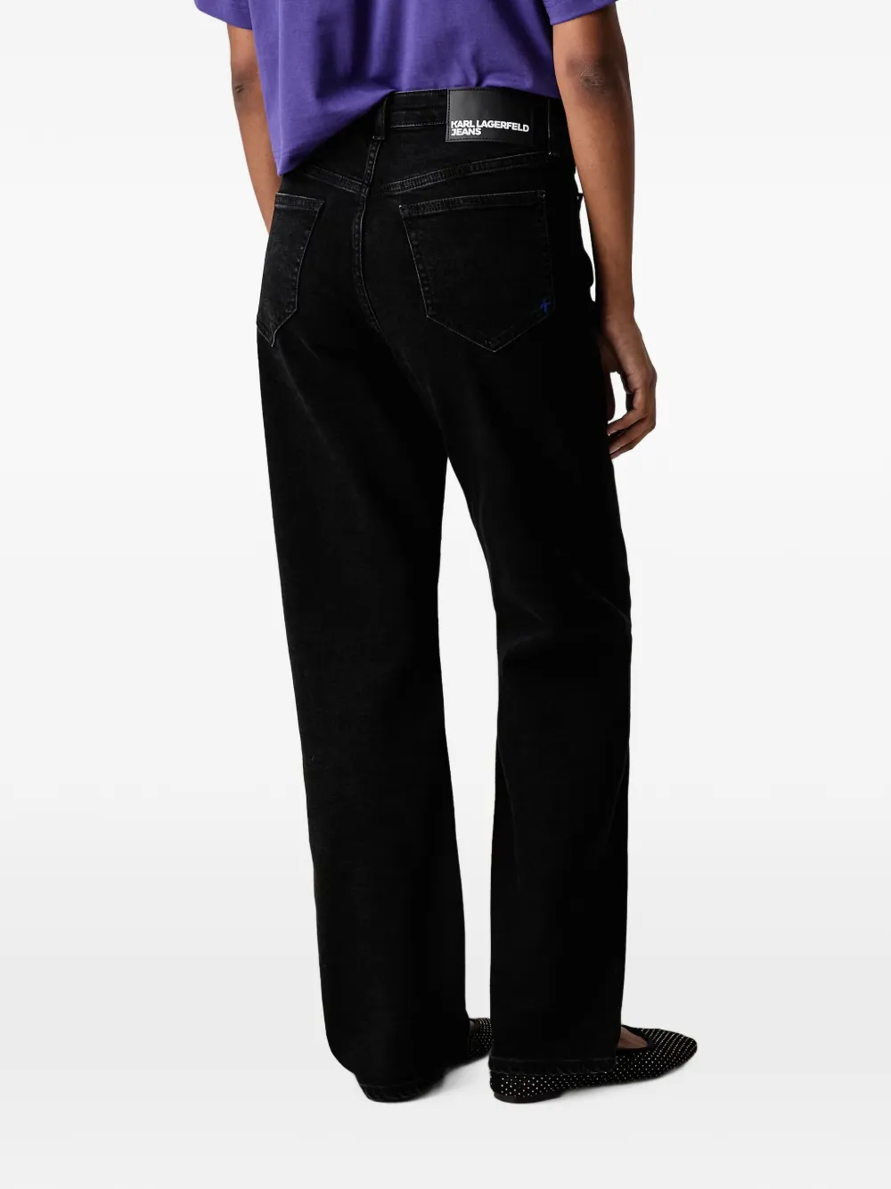 Karl Lagerfeld Jeans Straight jeans Zwart