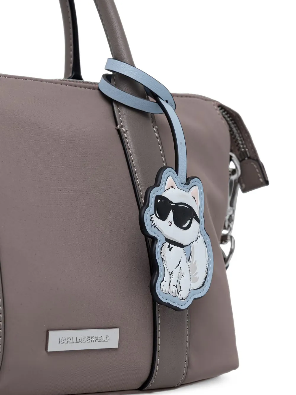 Karl Lagerfeld Choupette shopper met bedel-detail Grijs