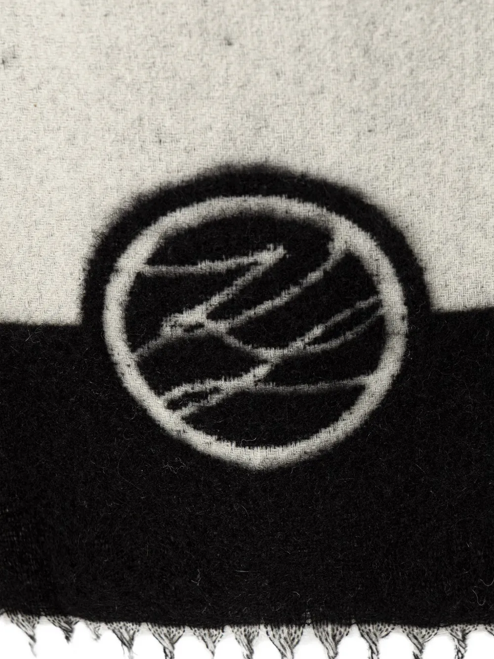 Karl Lagerfeld Sjaal met logo-intarsia Grijs