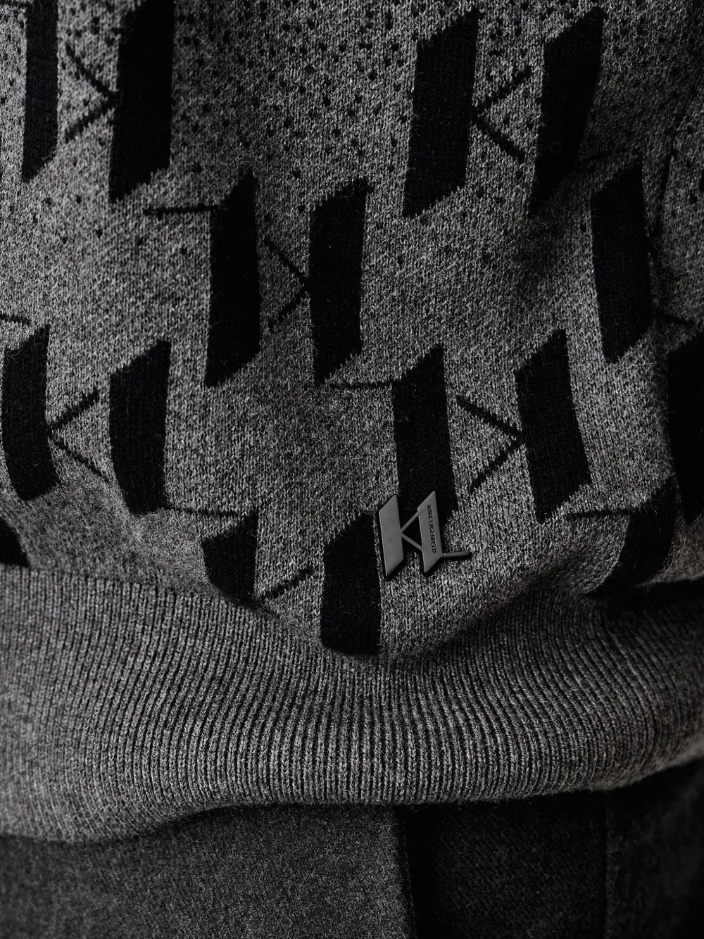 Karl Lagerfeld Trui met monogram Zwart