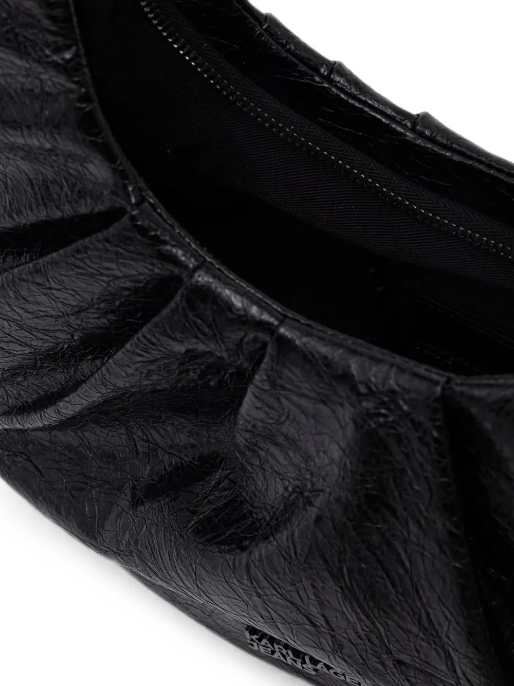 Karl Lagerfeld Jeans Geplooide shopper met gekreukt effect Zwart