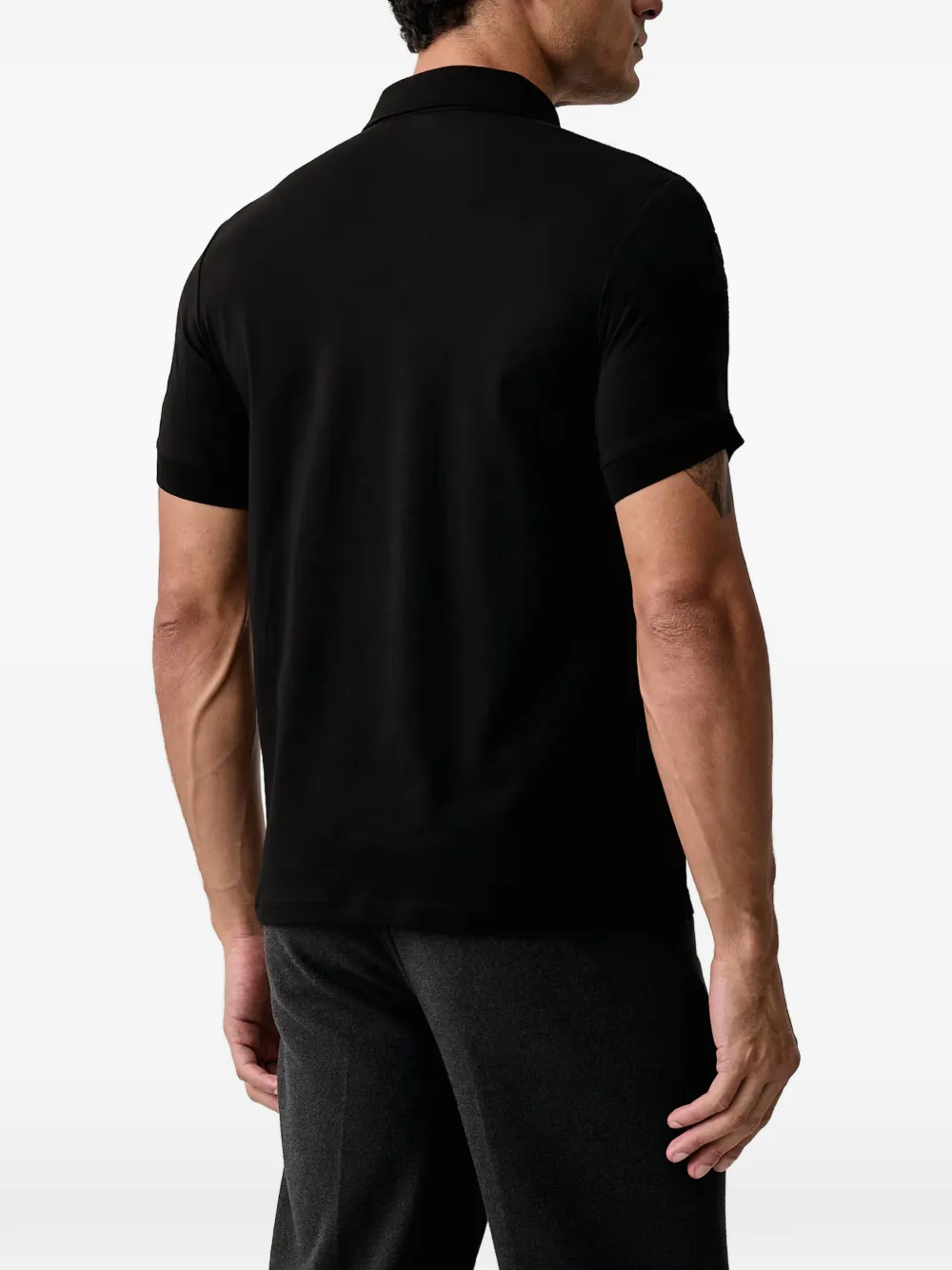 Karl Lagerfeld Poloshirt met logoband Zwart
