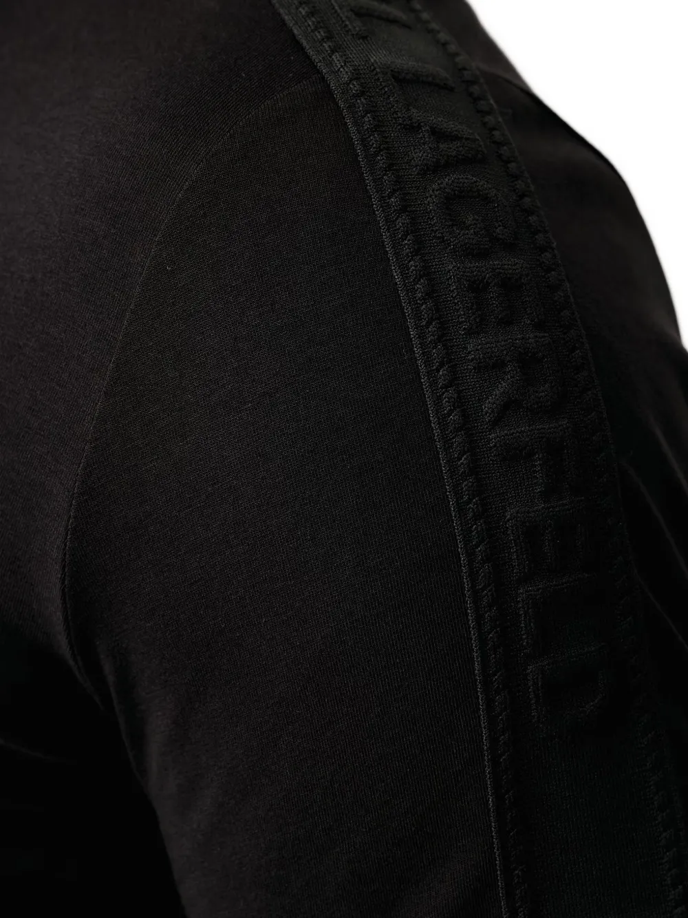 Karl Lagerfeld Poloshirt met logoband Zwart