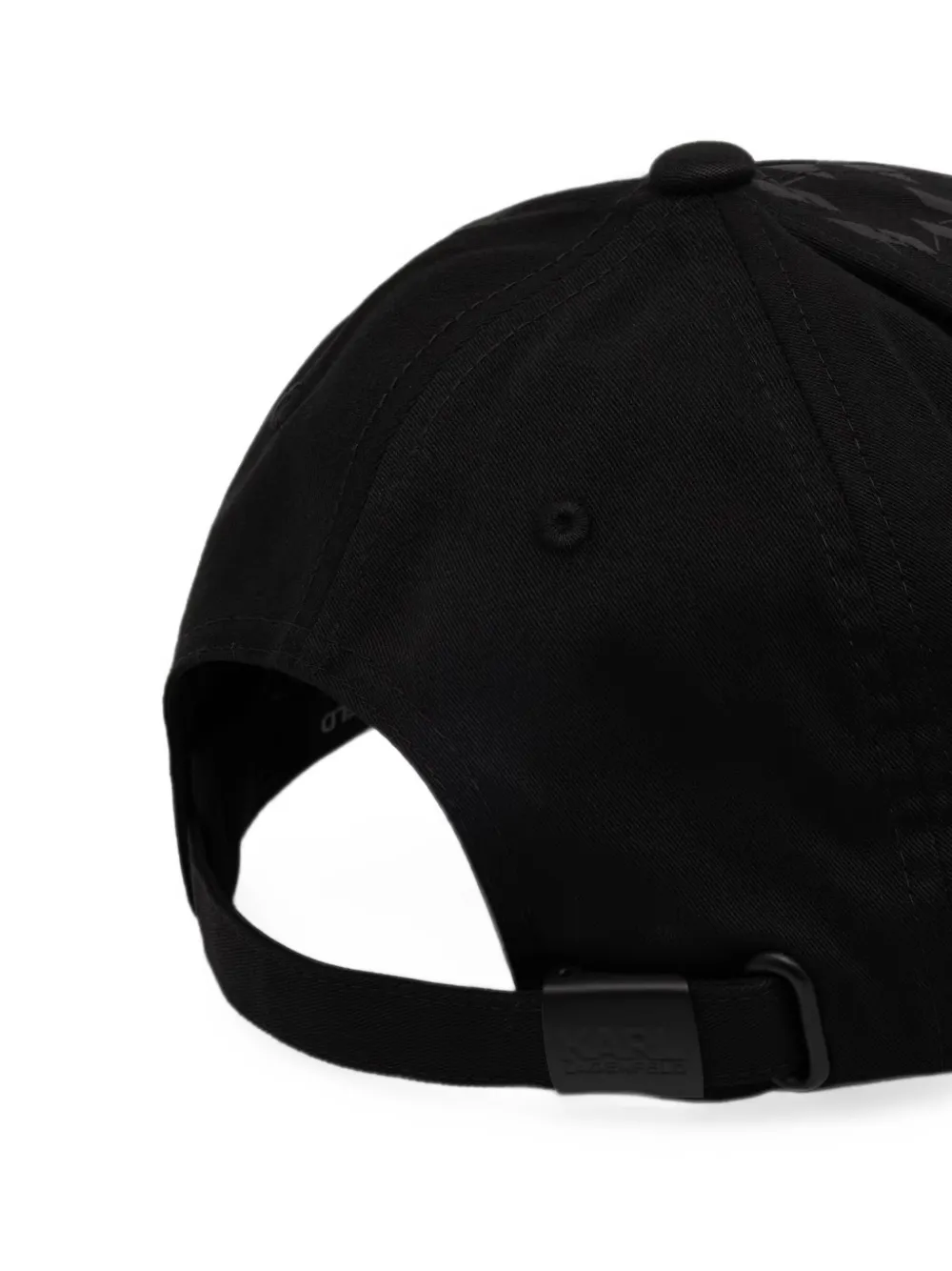 Karl Lagerfeld Honkbalpet met monogram Zwart