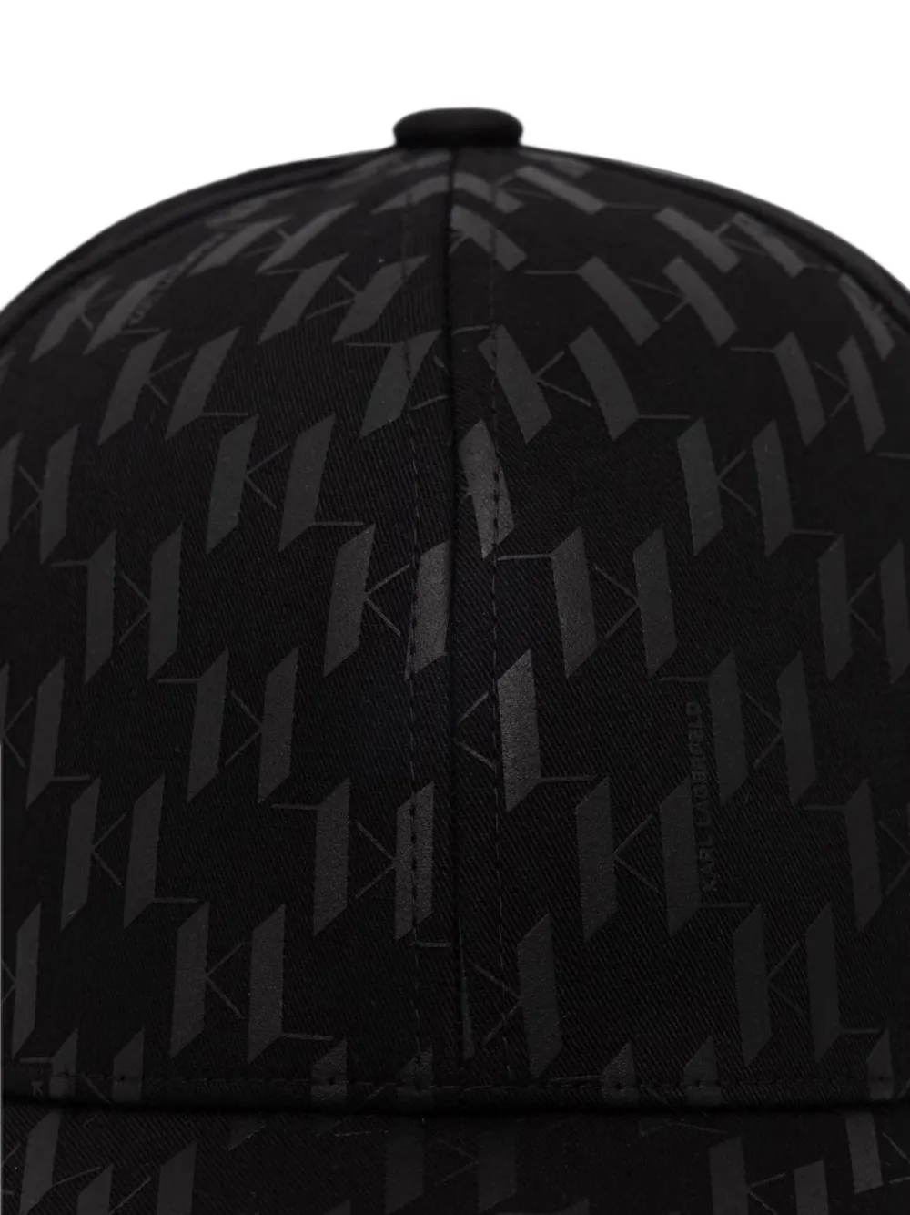 Karl Lagerfeld Honkbalpet met monogram Zwart