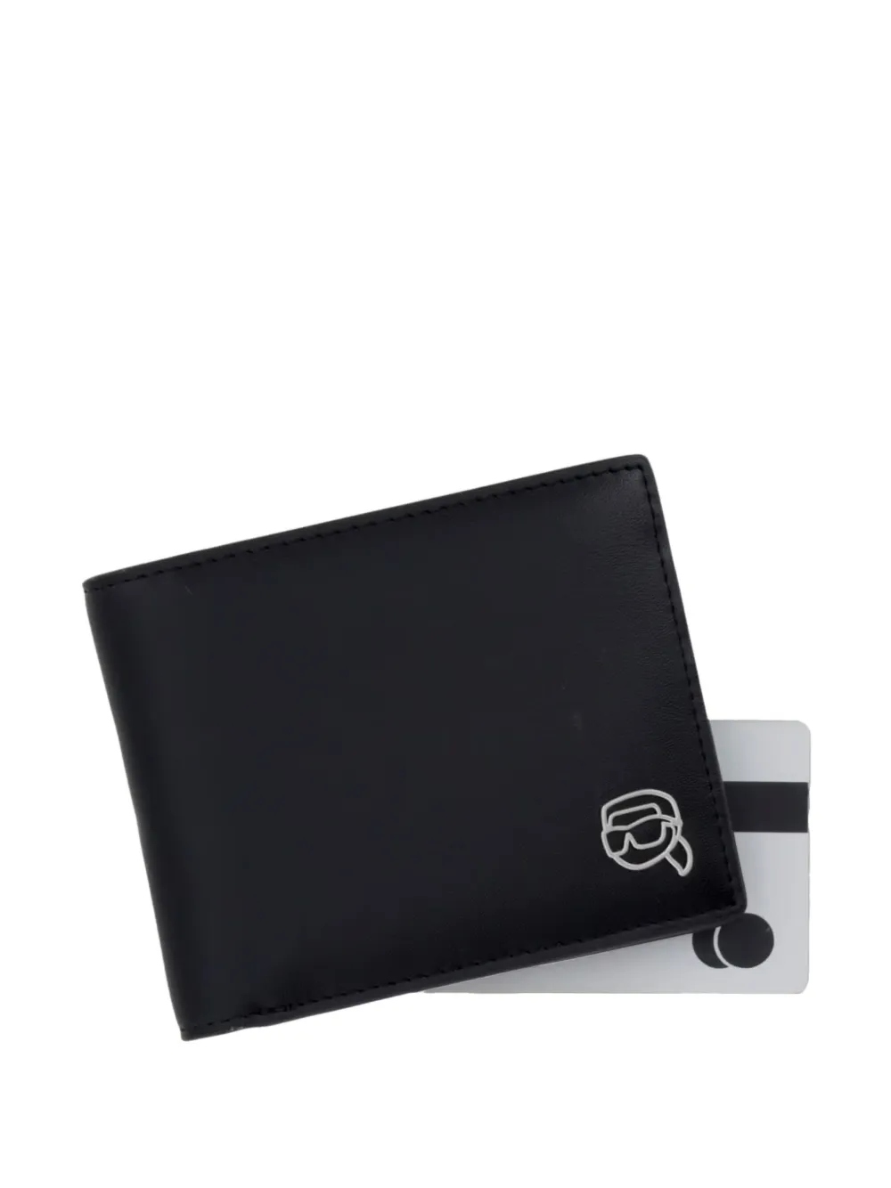 Karl Lagerfeld Ikon bifold portemonnee Zwart