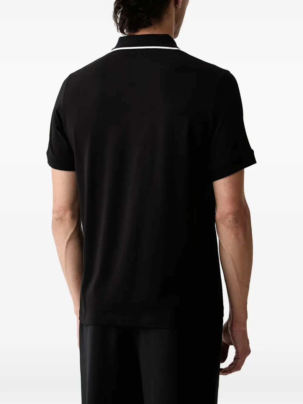 Karl Lagerfeld Poloshirt met geborduurd logo Zwart