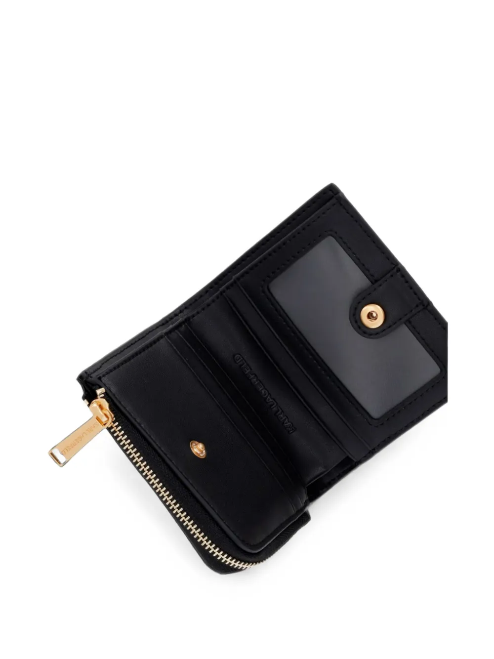 Karl Lagerfeld Karl Signature portemonnee met logo-plakkaat Zwart