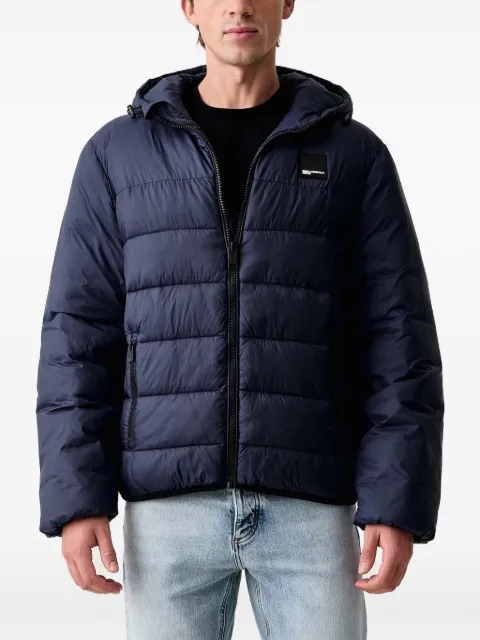 Karl Lagerfeld Jeans chaqueta acolchada con capucha