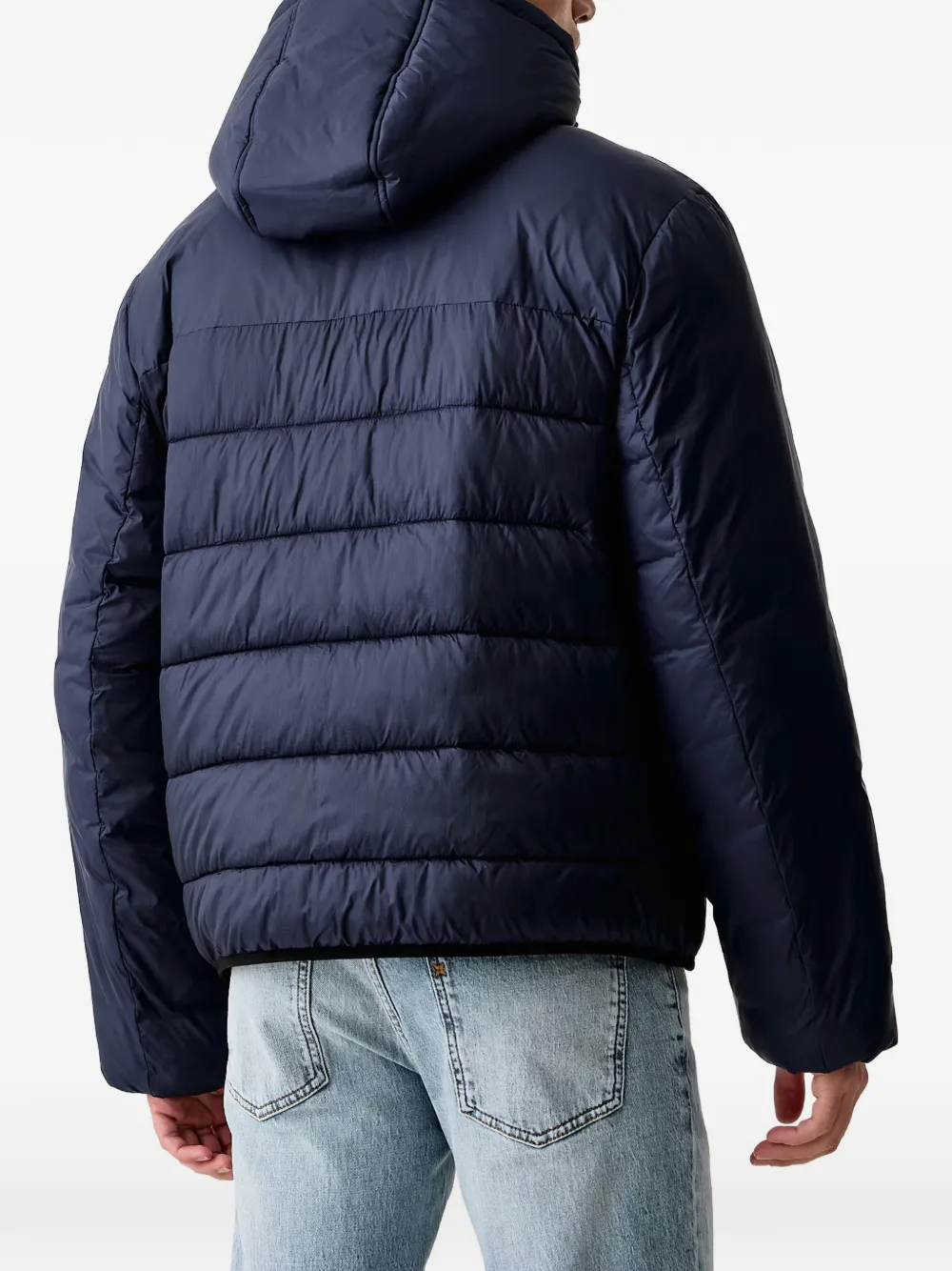 Karl Lagerfeld Jeans Gevoerd jack met capuchon Blauw