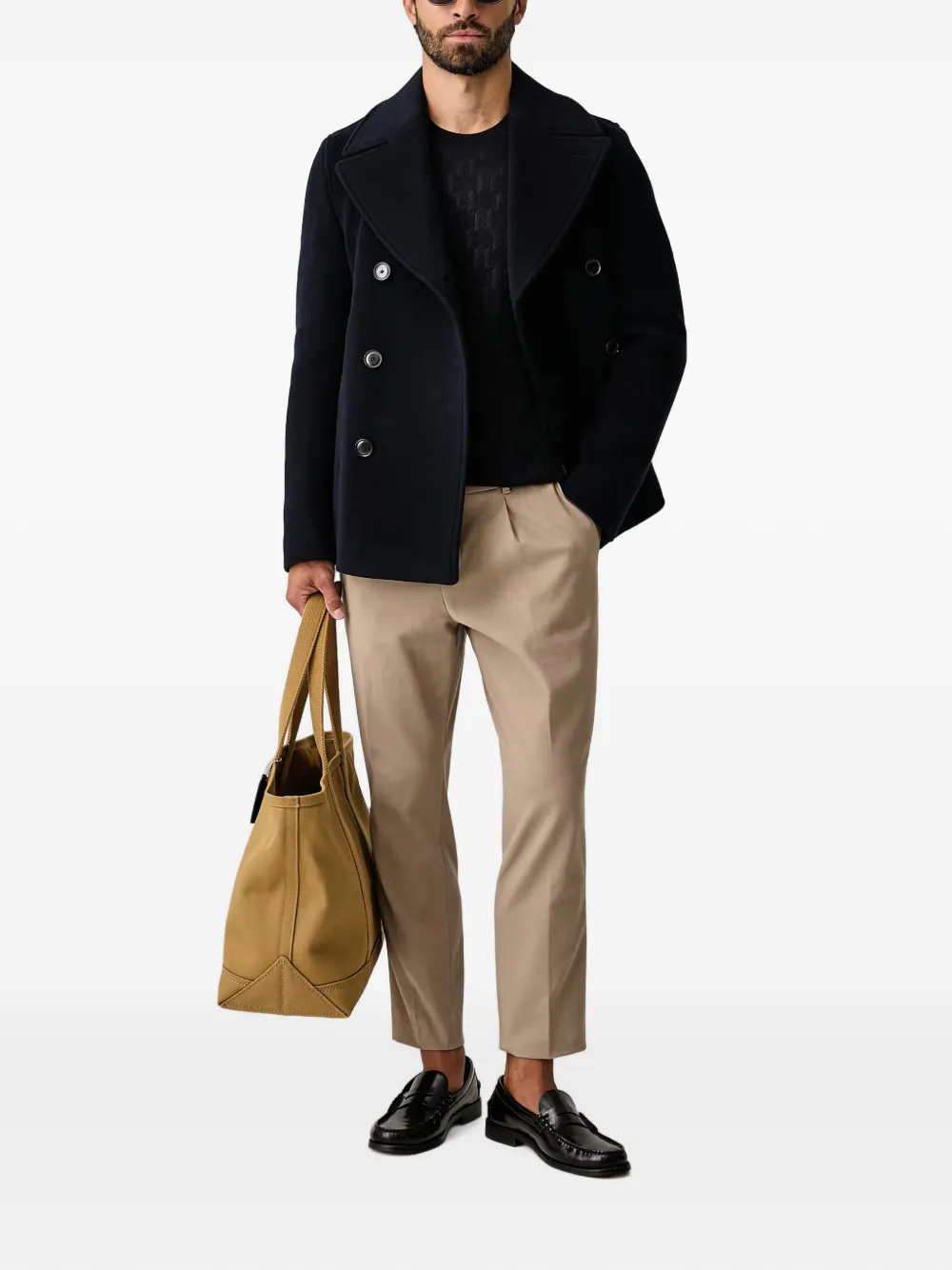 Karl Lagerfeld Trui met monogram-jacquard Zwart