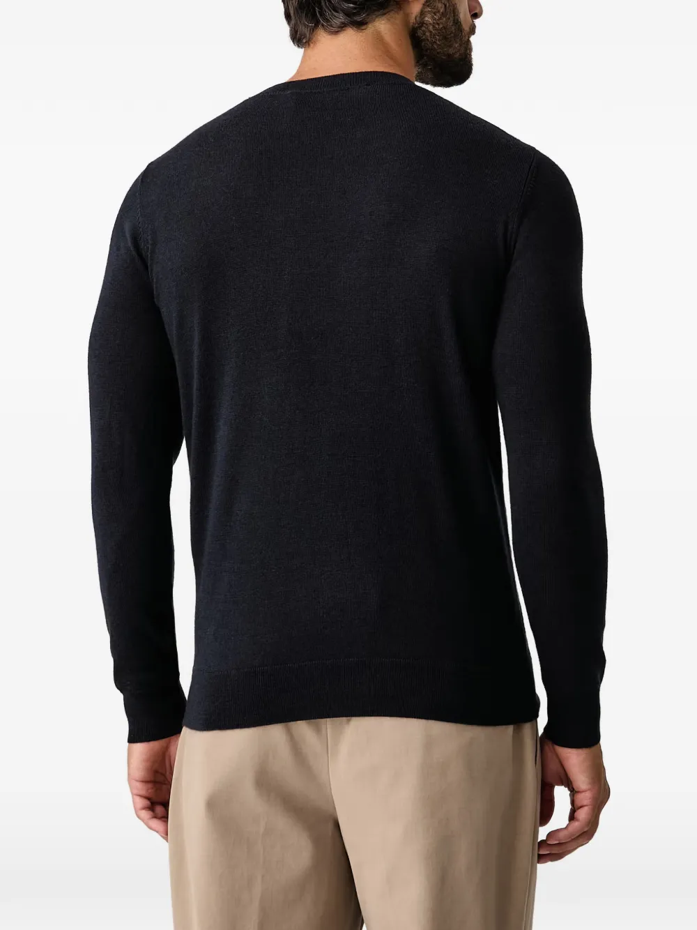 Karl Lagerfeld Trui met monogram-jacquard Zwart