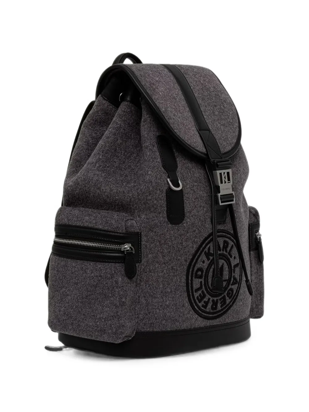 Karl Lagerfeld Rugzak met logopatch Grijs