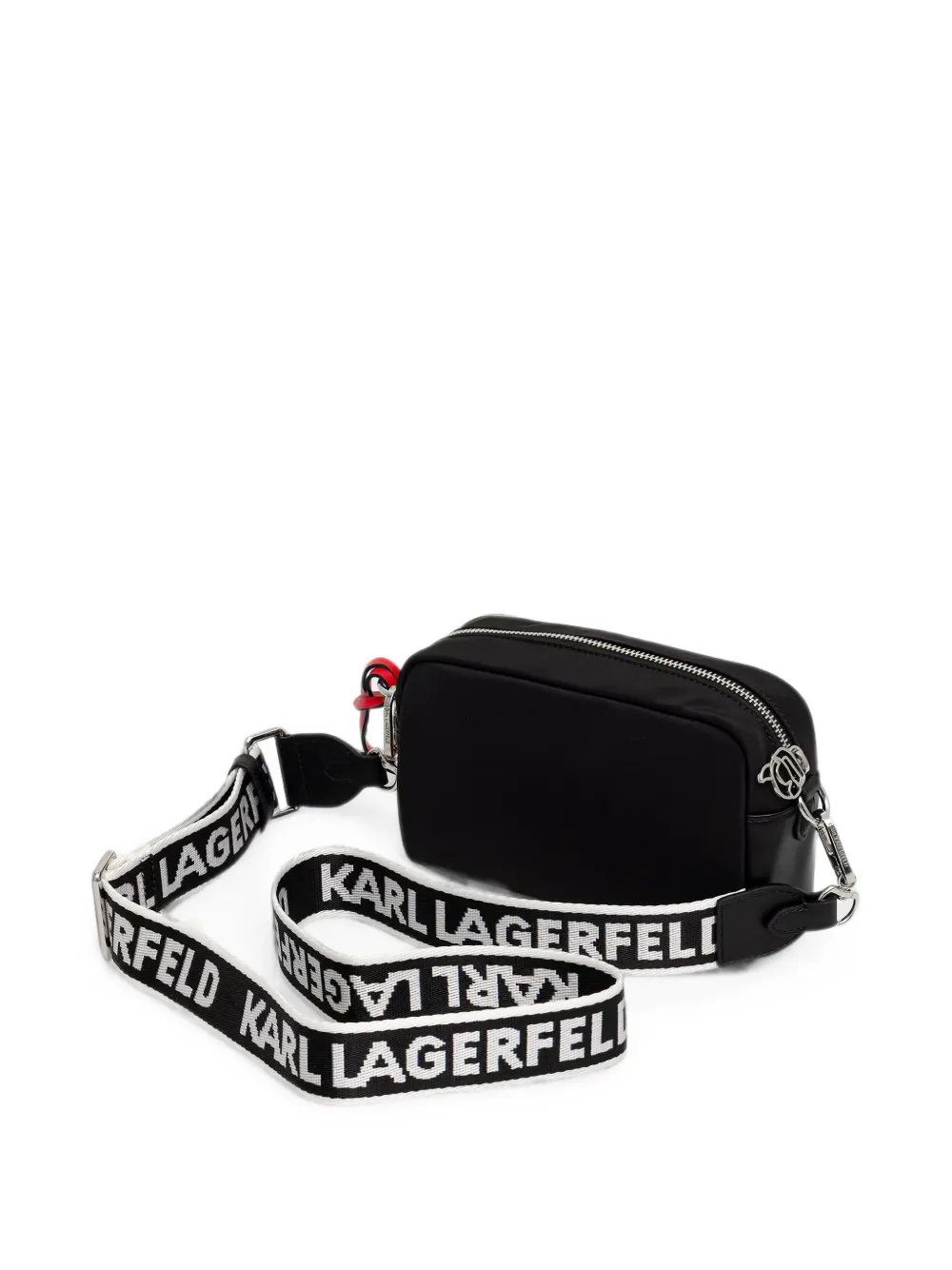 Karl Lagerfeld Crossbodytas met logoband Zwart