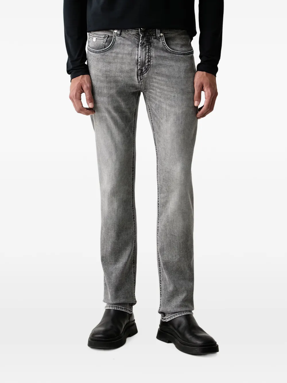 Karl Lagerfeld logo-patch jeans
