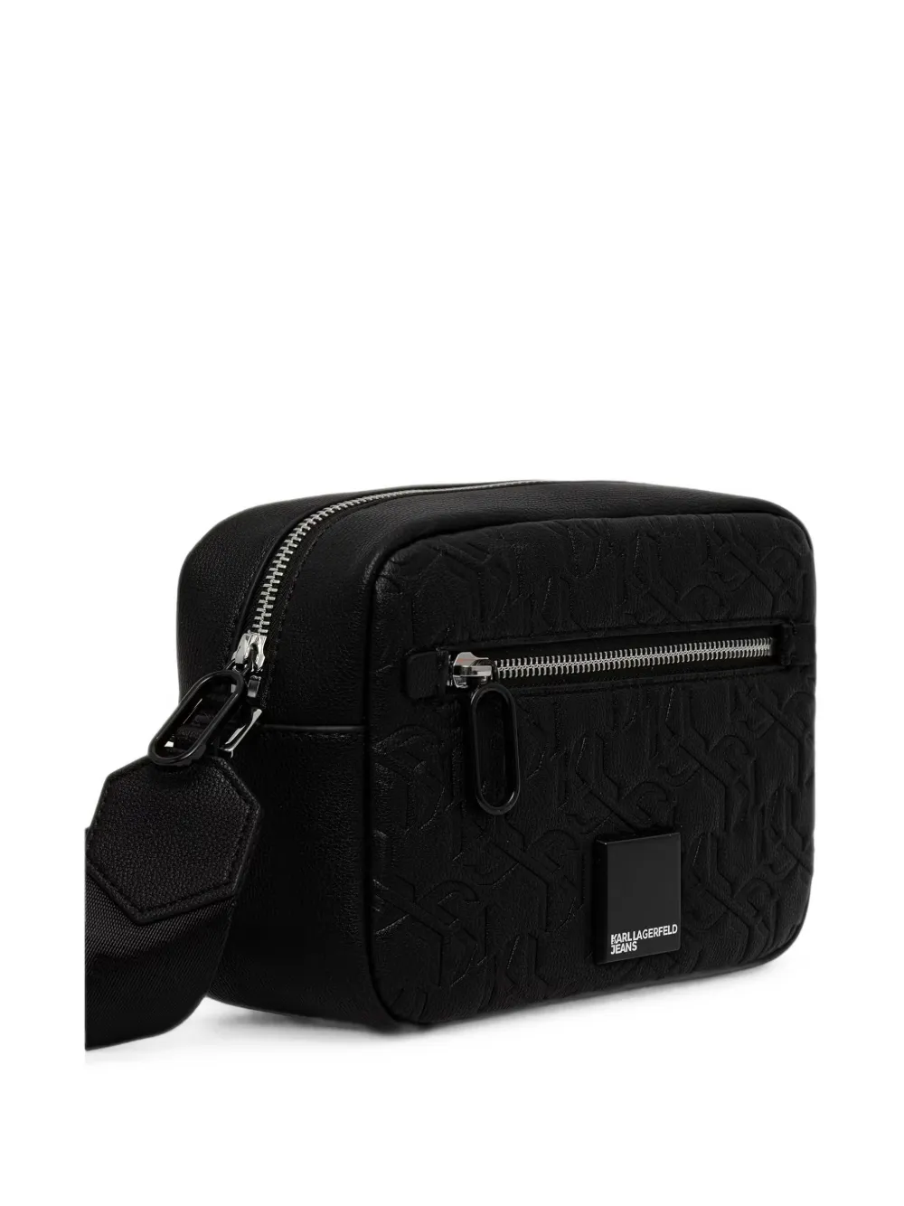 Karl Lagerfeld Jeans Heuptas met monogram-reliëf Zwart