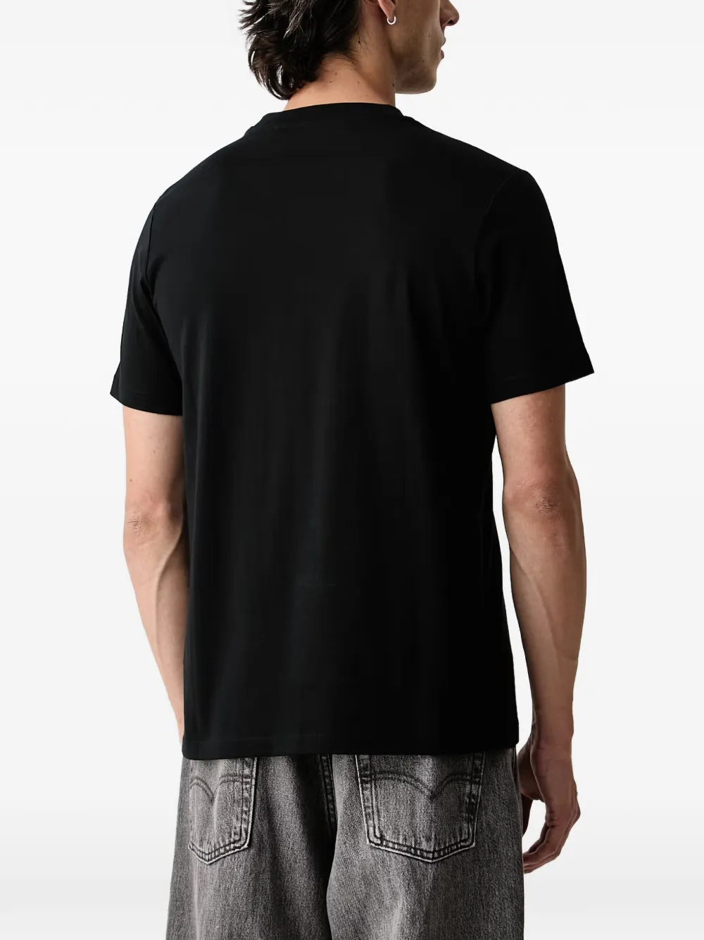 Karl Lagerfeld T-shirt met Ikonik-patch Zwart