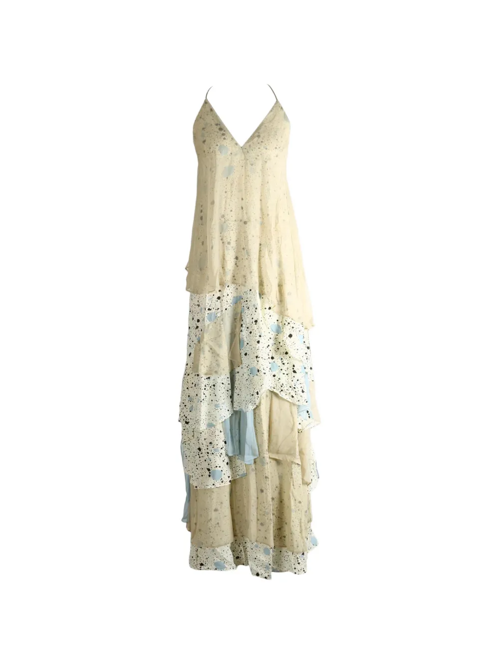 YANGKEHAN Manpow floral-print tiered maxi dress