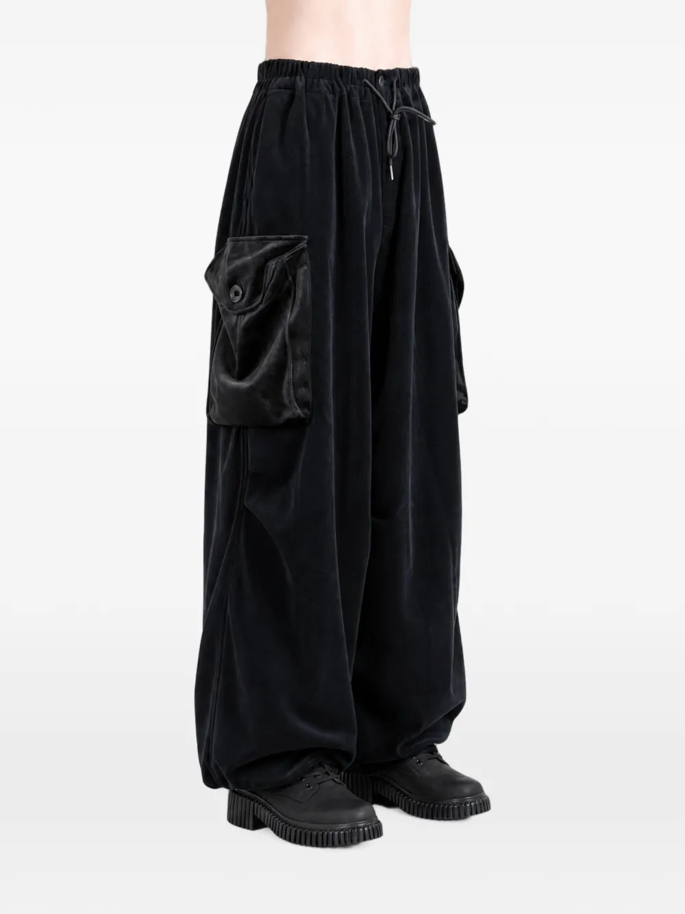 Y-3 Broek met trekkoord Zwart