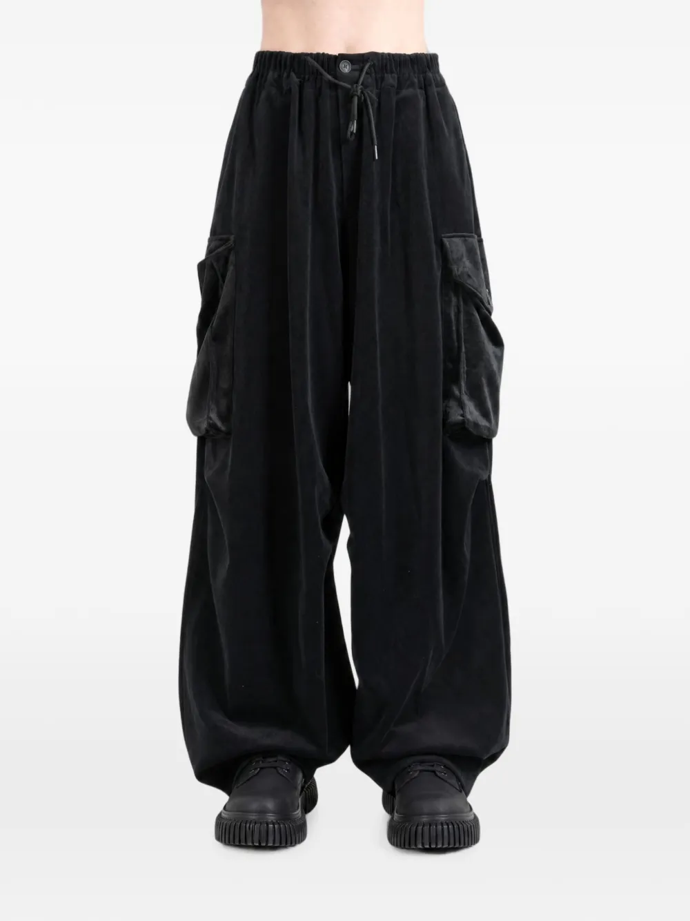 Y-3 Broek met trekkoord Zwart