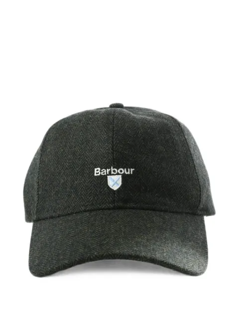 Barbour Barlow herringbone-pattern logo-embroidered cap