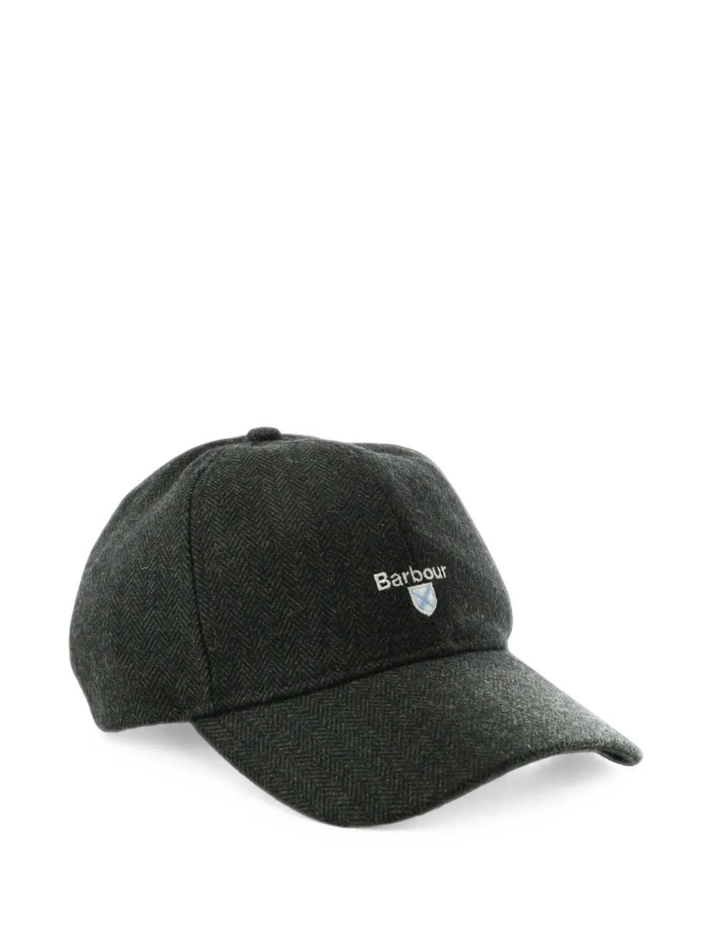 Barbour Barlow Herringbone-pattern Logo-embroidered Cap In Multi