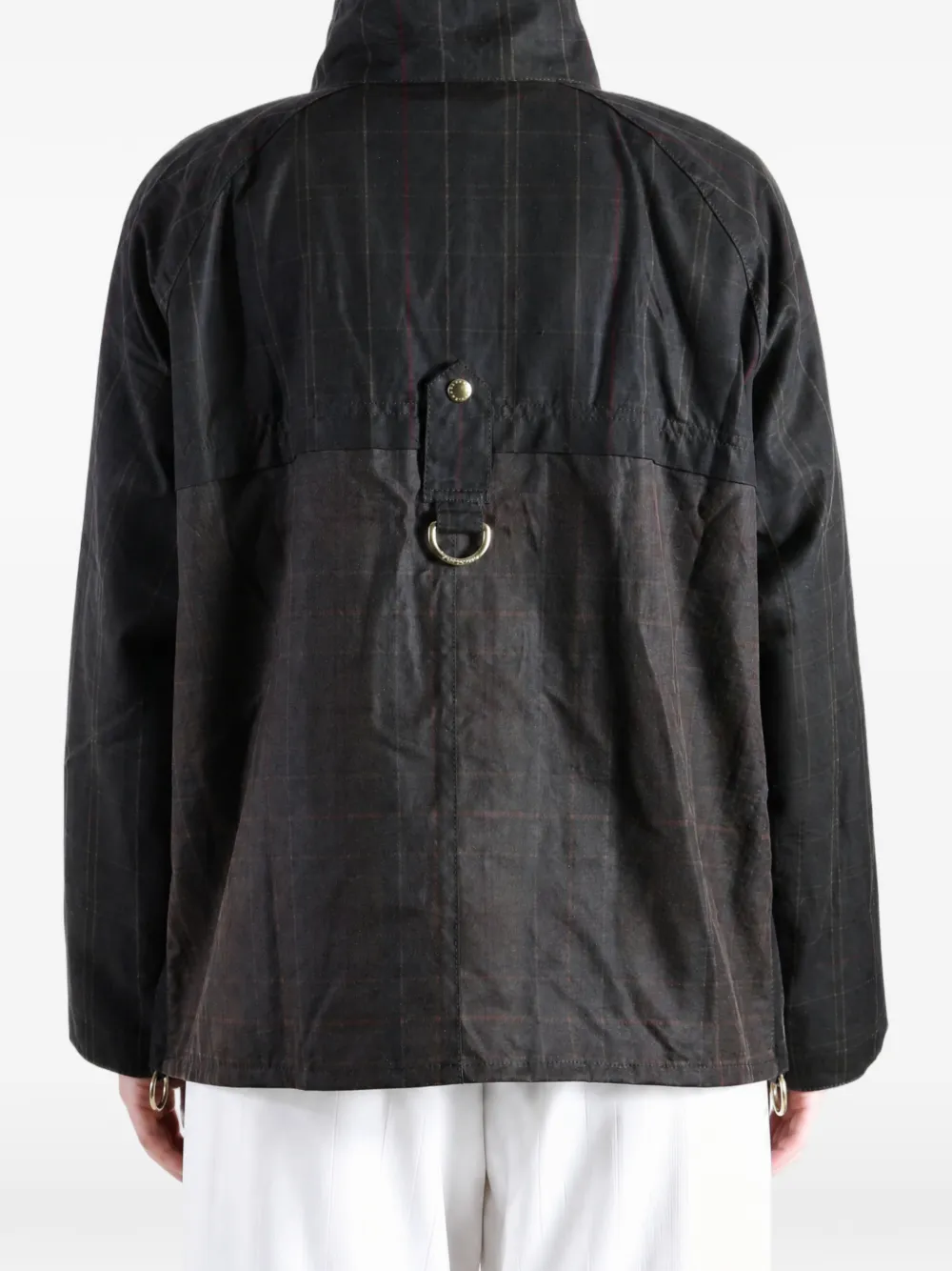 Barbour checked jacket Groen
