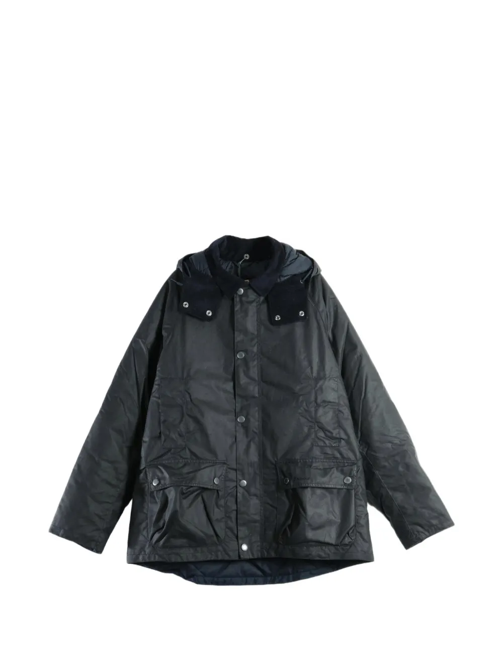 Barbour Beaufort waxed-cotton hooded jacket - Blau