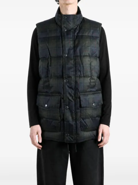 Barbour Lonnen tartan quilted gilet