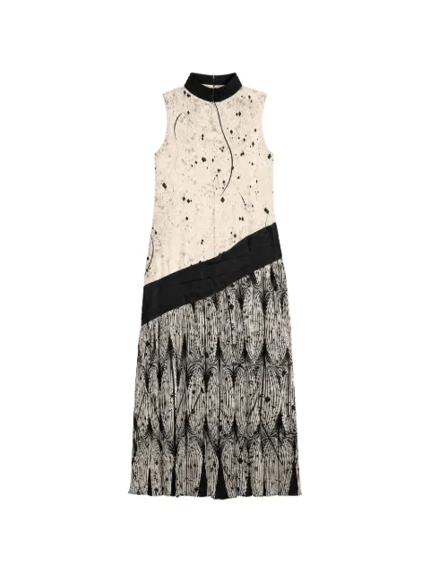 YANGKEHAN floral-print sleeveless maxi dress