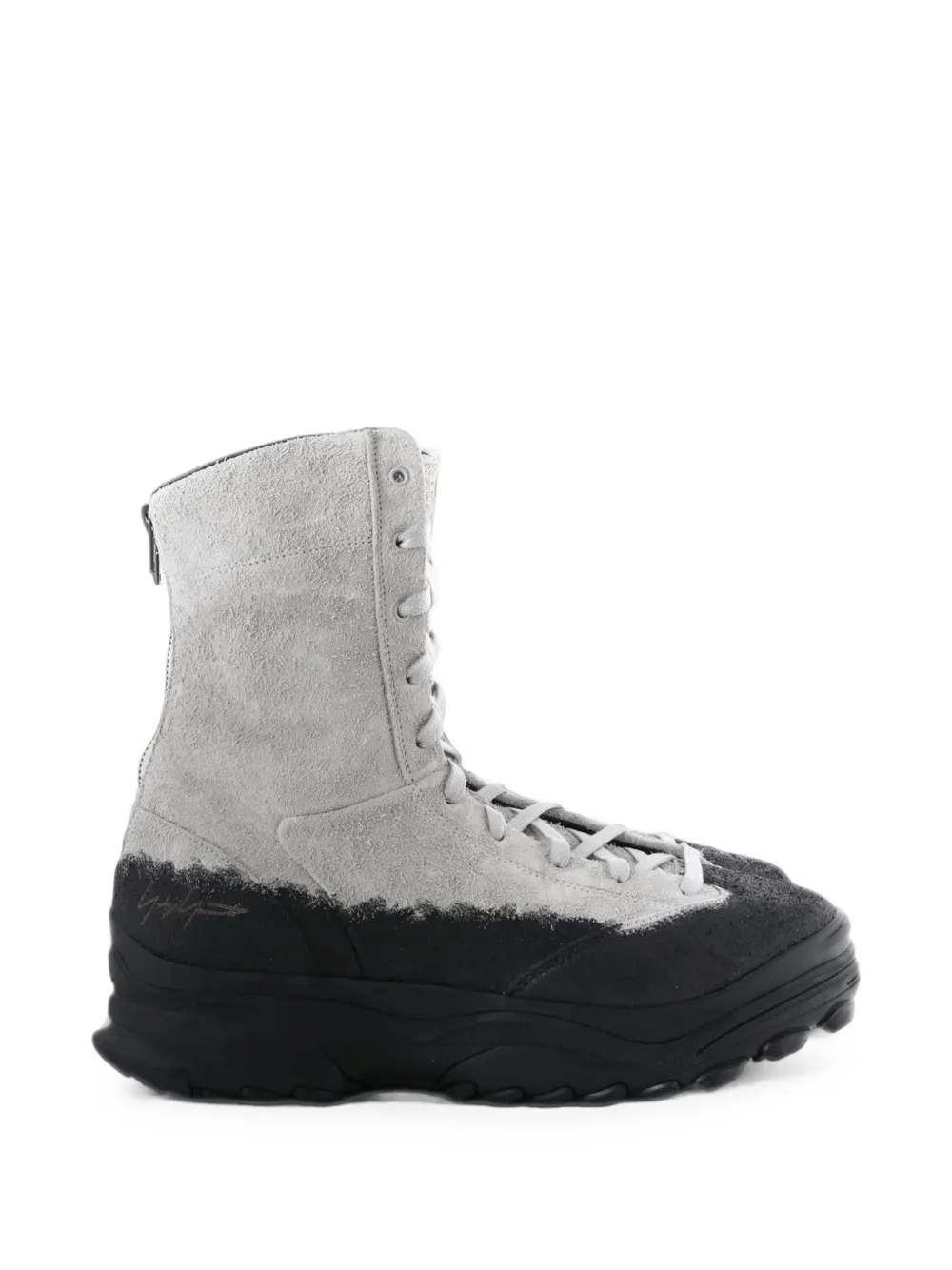 Y-3 suede panelled boots