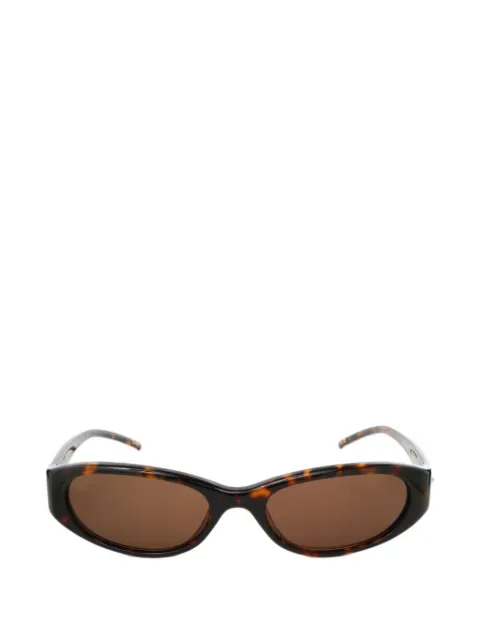 Chimi tortoiseshell-effect oval-frame sunglasses