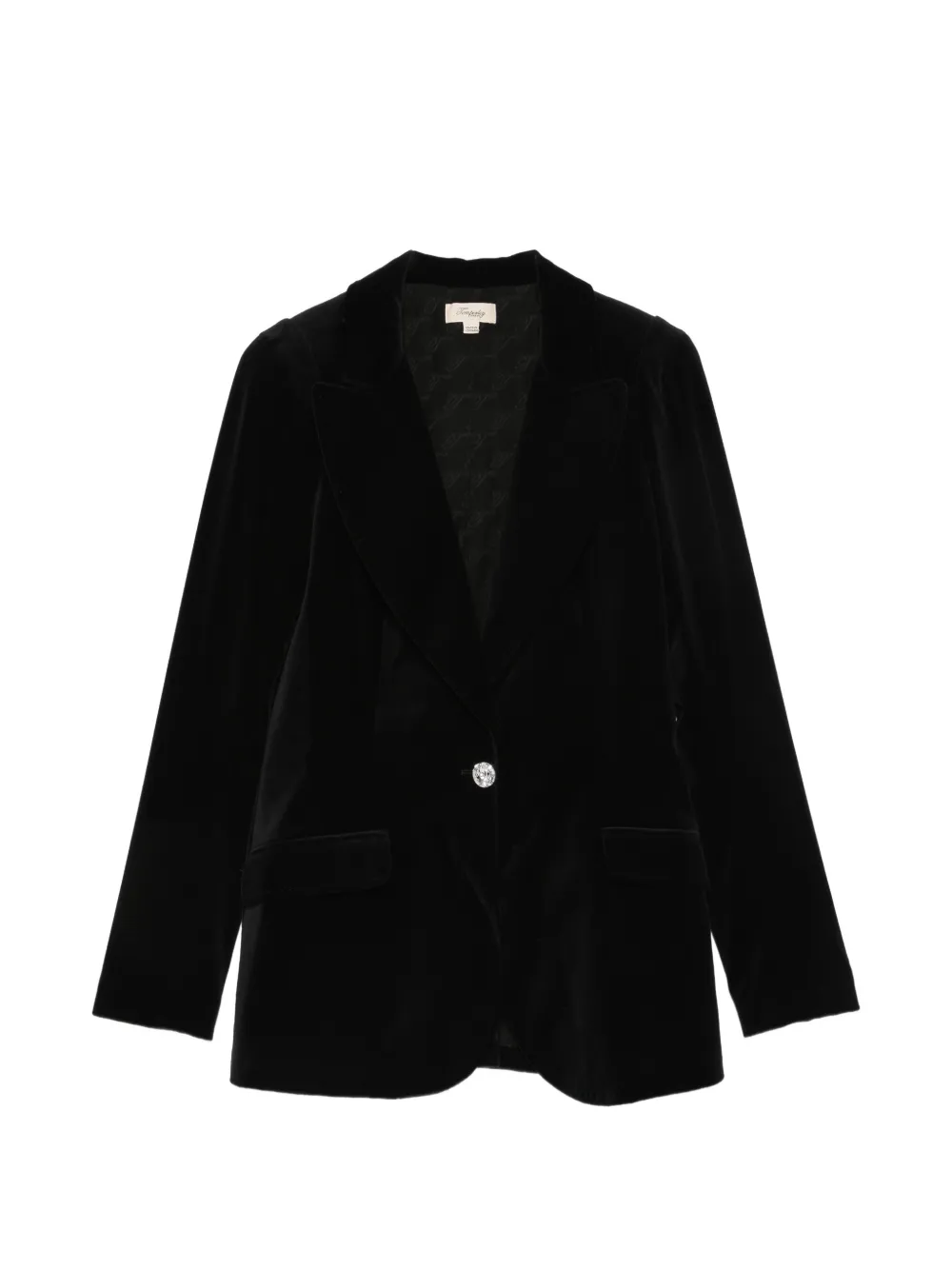 Temperley London Crystal Clove velvet jacket - Nero