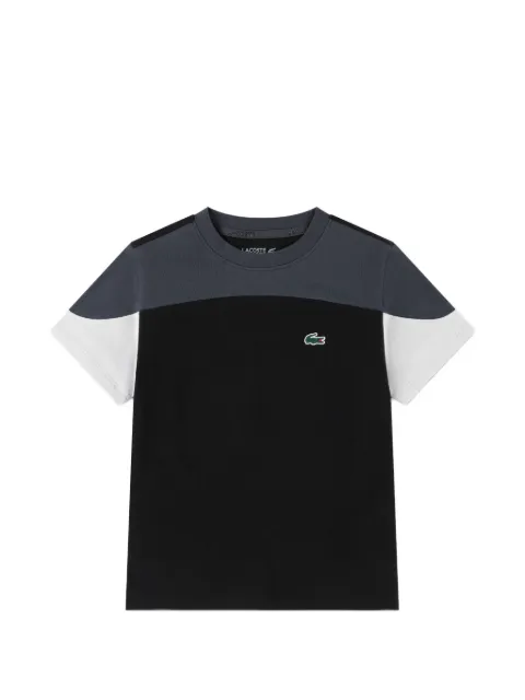 Lacoste Kids colour-block logo-print T-shirt