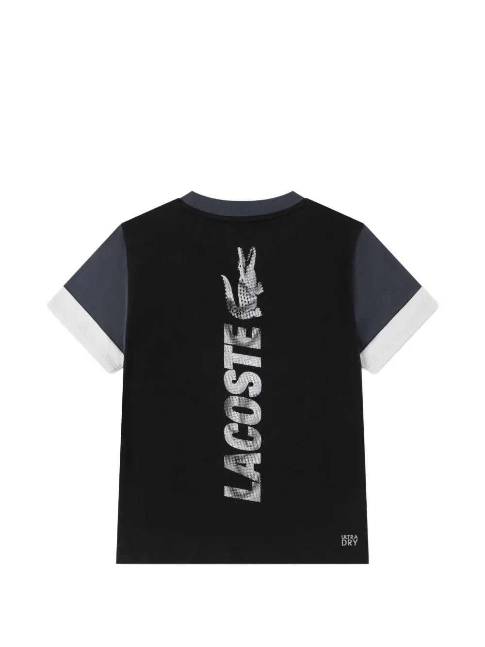 Lacoste Kids T-shirt met colourblocking Zwart