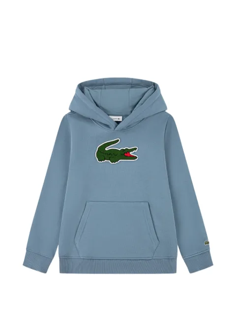 Lacoste Kids logo-patch hoodie