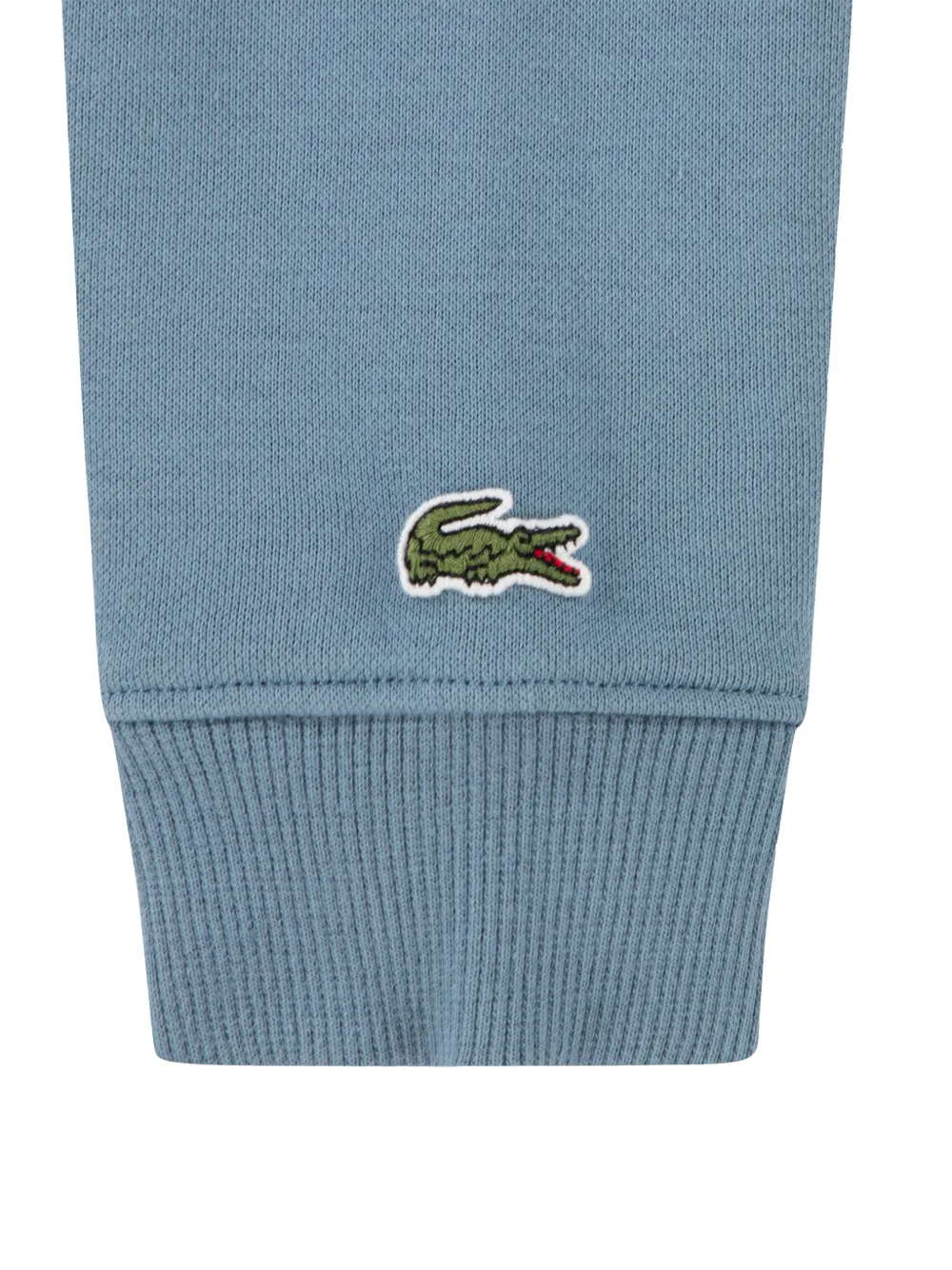 Lacoste Kids logo-patch hoodie Blauw