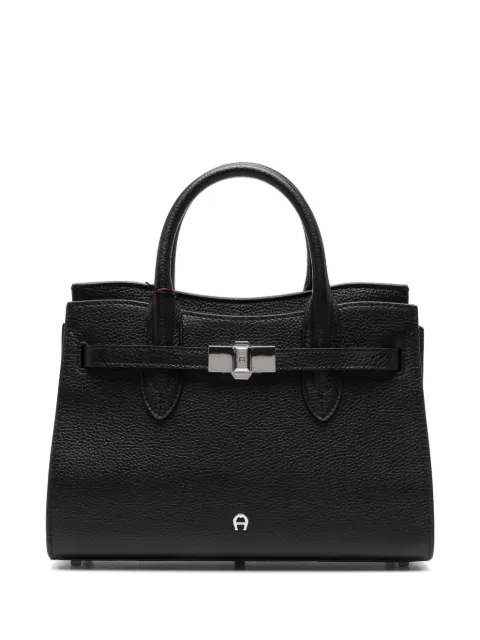 AIGNER Farah M grained leather tote bag