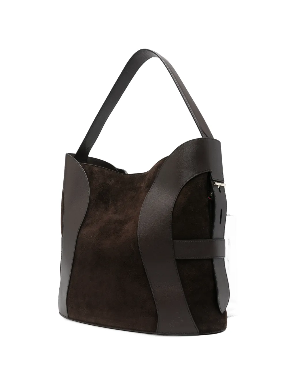 AIGNER Deborah paneled bucket bag Bruin