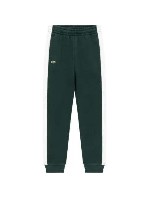 Lacoste Kids logo-patch side-stripe track pants