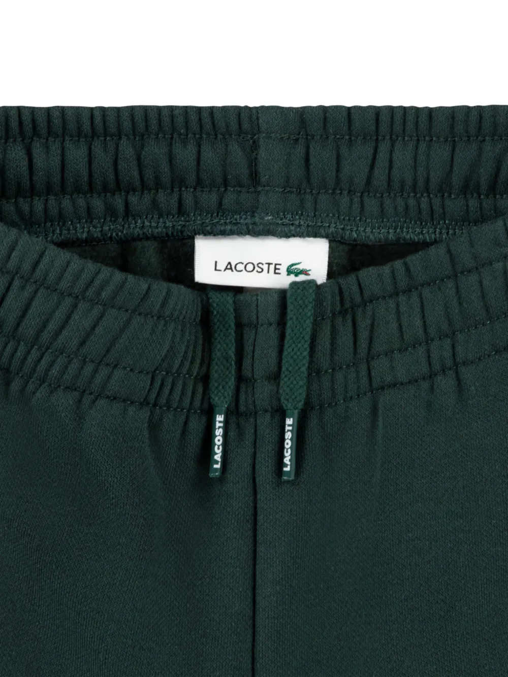 Lacoste Kids logo-patch side-stripe track pants Groen
